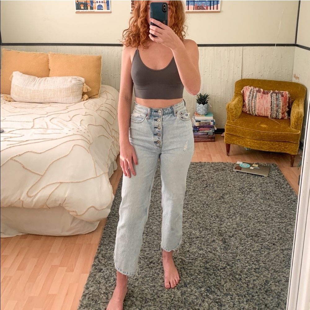 Abercrombie wide leg curve love jeans!